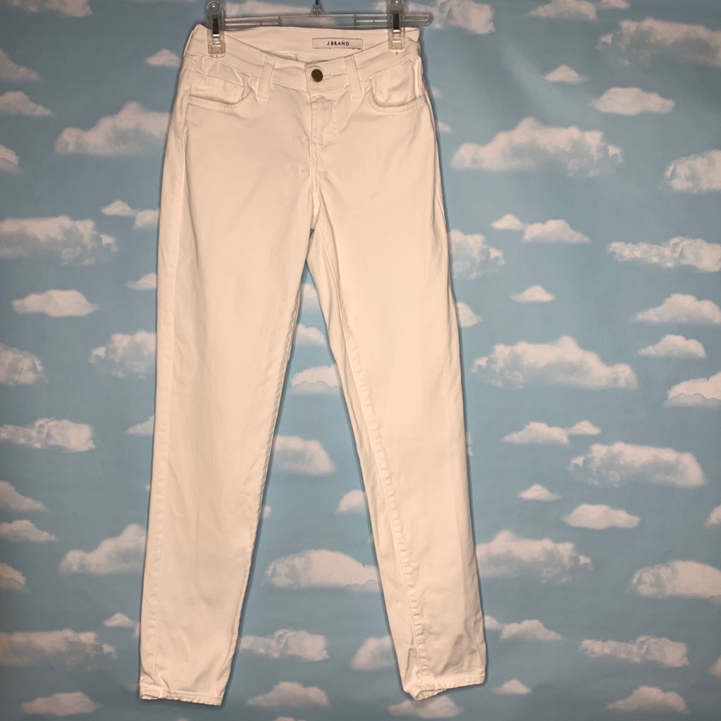 J Brand White Ellis Awaken Straight Lg Pants 23